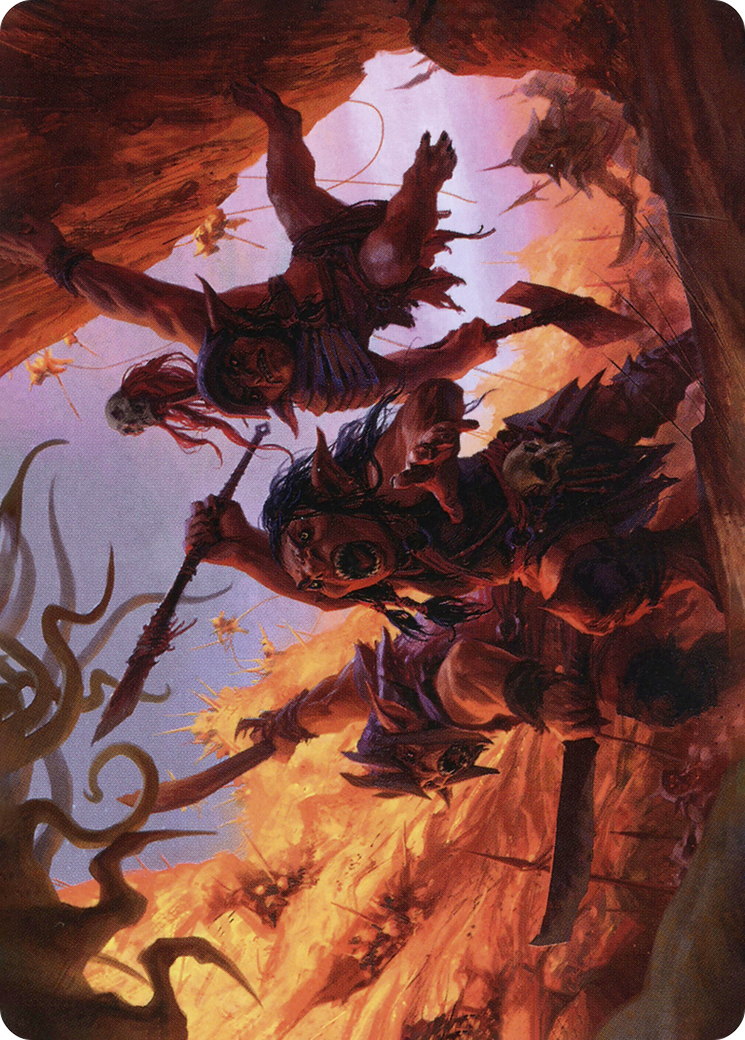 Swarming Goblins // Goblin (AAFR-024) - Adventures in the Forgotten Realms Art Series (Borderless) Foil