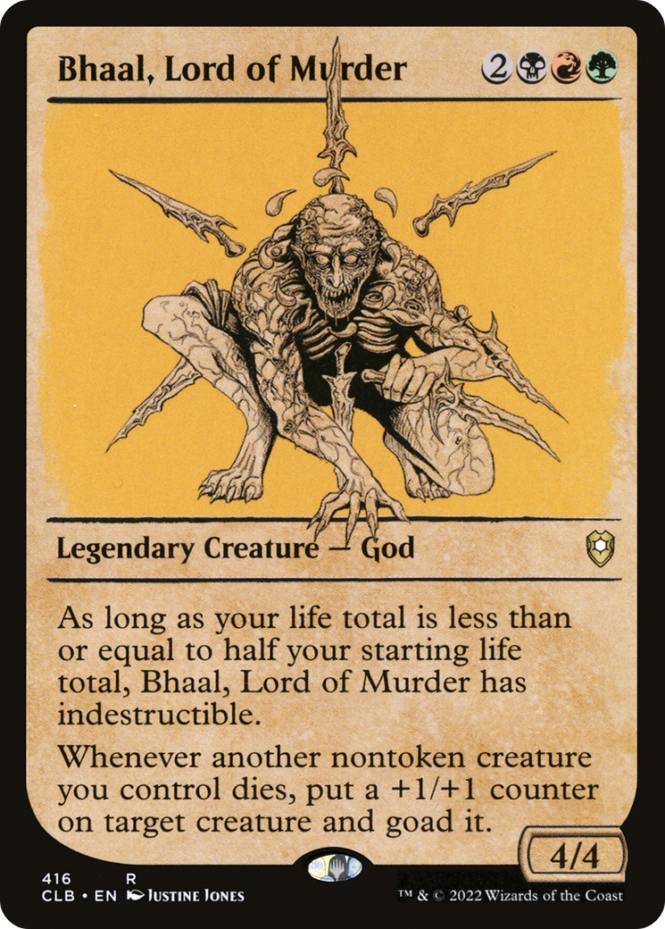 Bhaal, Lord of Murder (Showcase) (CLB-416) - Commander Legends: Battle for Baldur's Gate: (Showcase) Foil