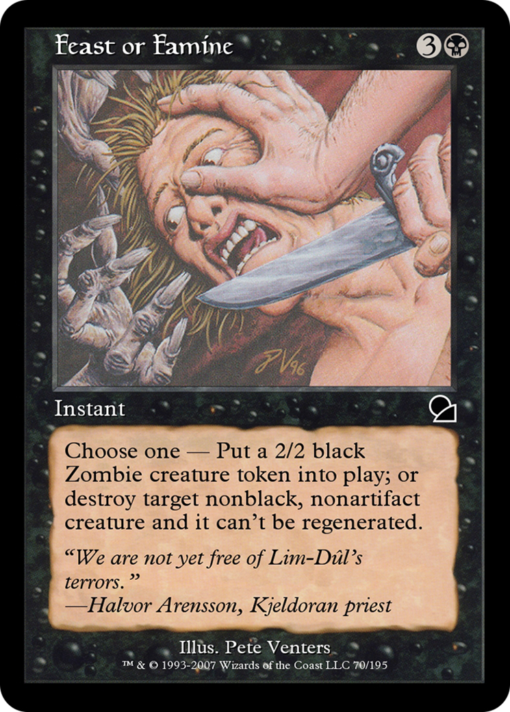 Feast or Famine (ME1-070) - Masters Edition Foil