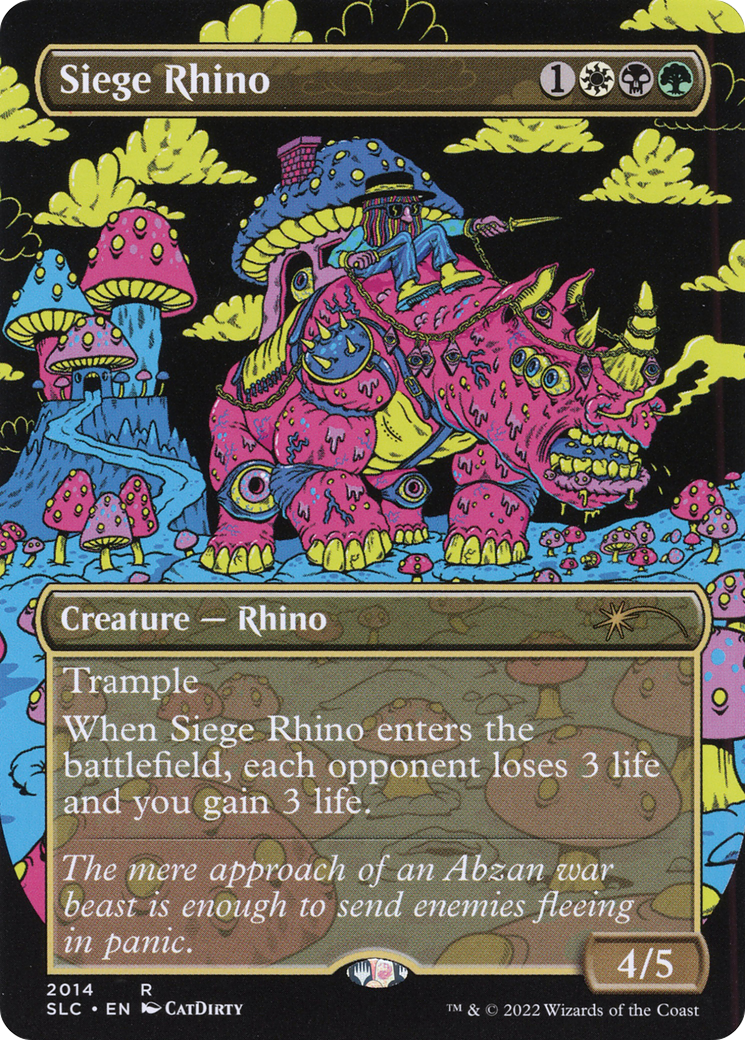 Siege Rhino (SLC-2014) - Secret Lair Countdown Kit (Borderless) Foil