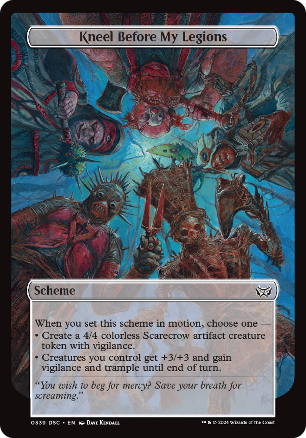 Kneel Before My Legions (Full Art) (A:DSC-339) - Duskmourn: House of Horror Commander