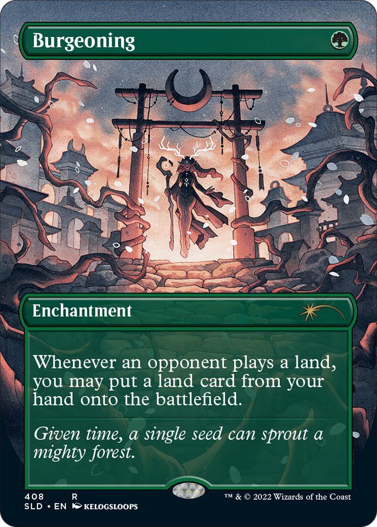Burgeoning (Borderless) (SLD-408) - Secret Lair Drop (Borderless) Foil