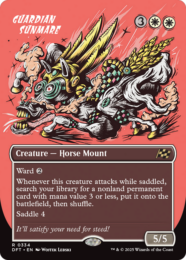 Guardian Sunmare (Borderless) (DFT-334) - Aetherdrift (Borderless) Foil