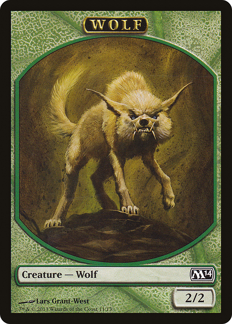 Wolf Token (M14-011) - Magic 2014 Tokens
