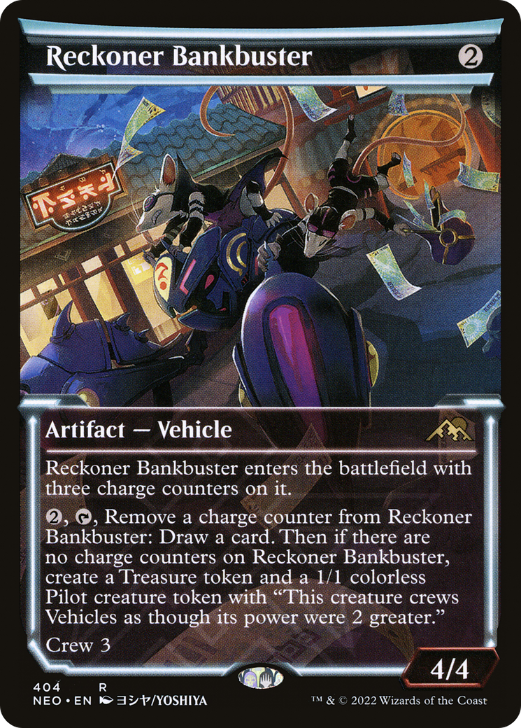 Reckoner Bankbuster (Showcase) (NEO-404) - Kamigawa: Neon Dynasty: (Showcase)