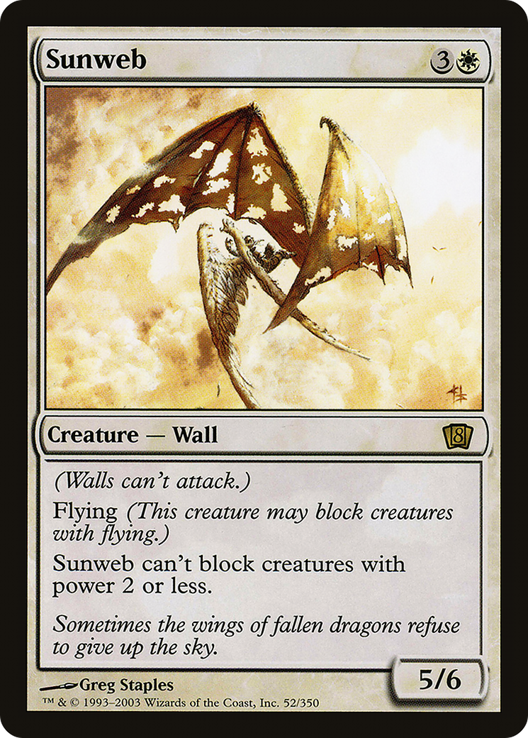Sunweb (8ED-052) - 8th Edition Foil