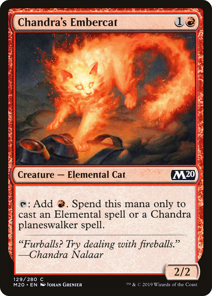Chandra's Embercat (M20-129) - Core Set 2020 Foil