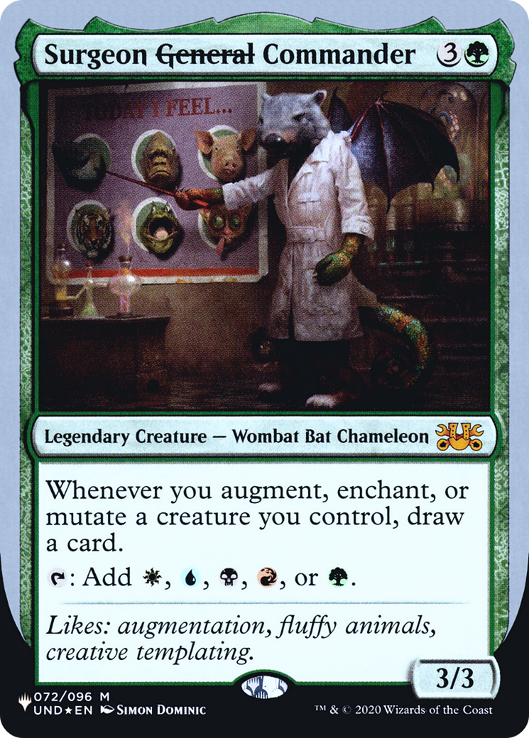 Surgeon ~General~ Commander (LIST-072/096) - The List (Unfinity Foil Edition) Foil