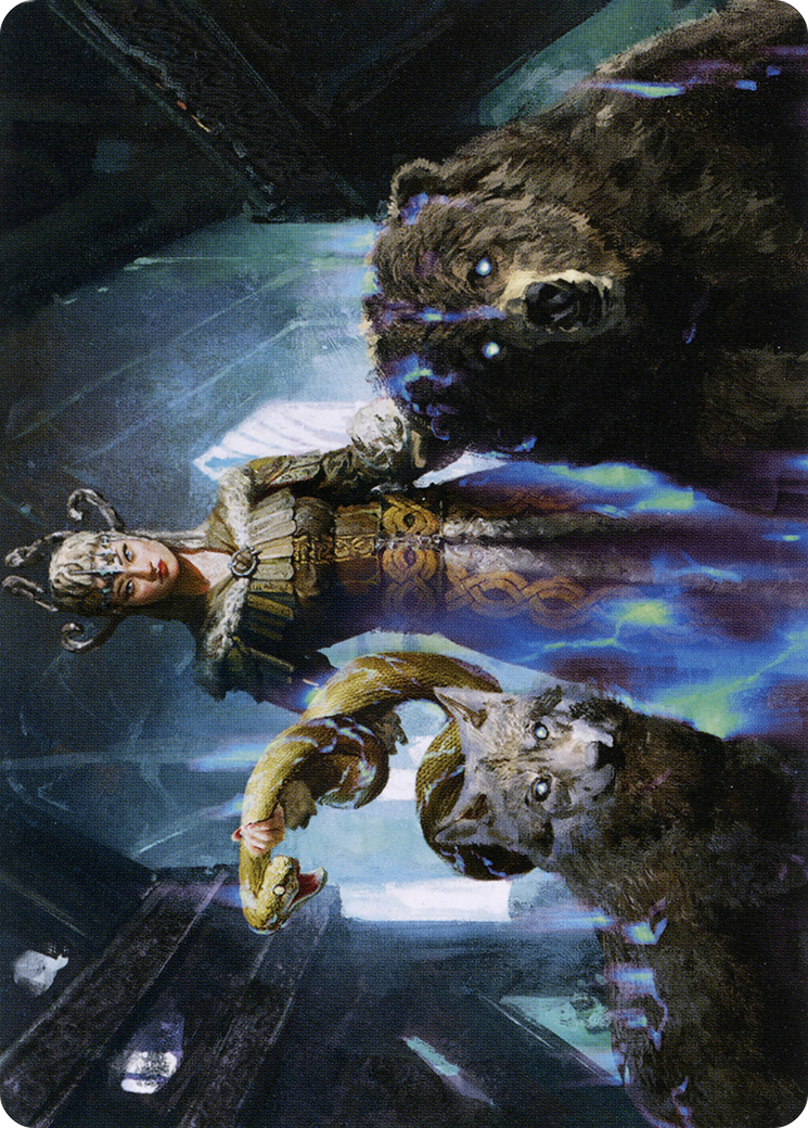 Kolvori, God of Kinship // Kolvori, God of Kinship (ASKHM-048) - Art Series: Kaldheim (Borderless) Foil