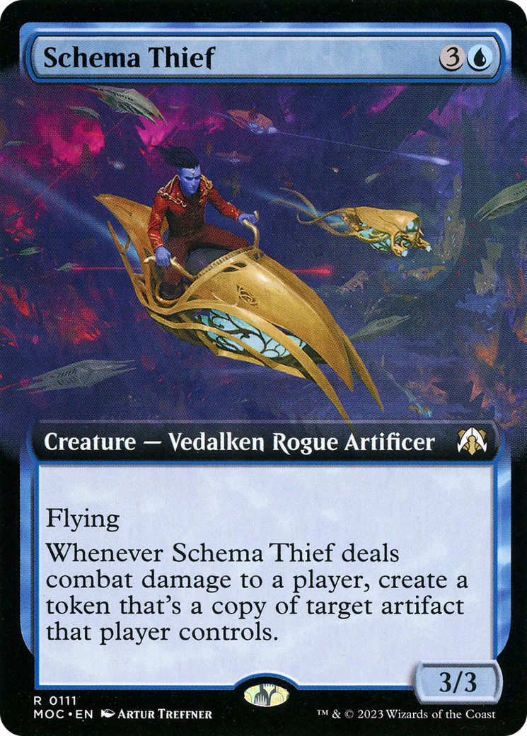 Schema Thief (Extended Art) (MOC-111) - March of the Machine Commander: (Extended Art)