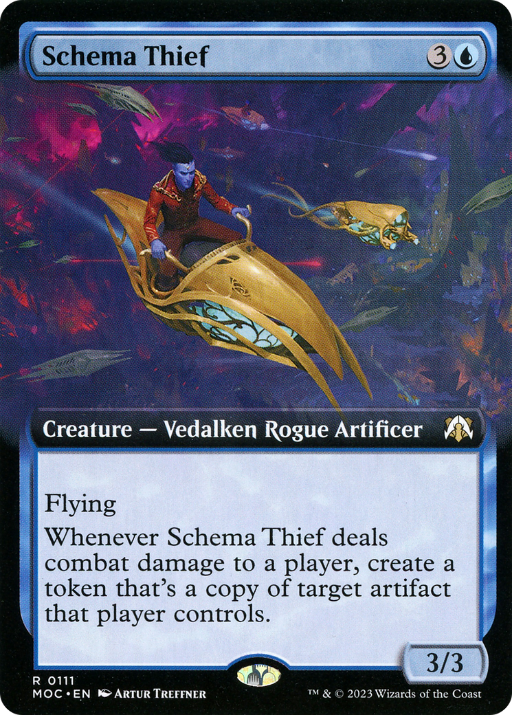 Schema Thief (Extended Art) (MOC-111) - March of the Machine Commander: (Extended Art)