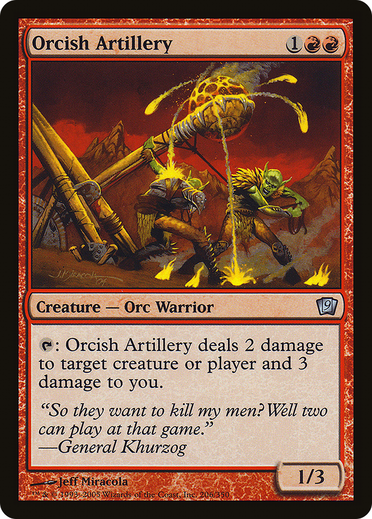 Orcish Artillery (9ED-206) - 9th Edition Foil