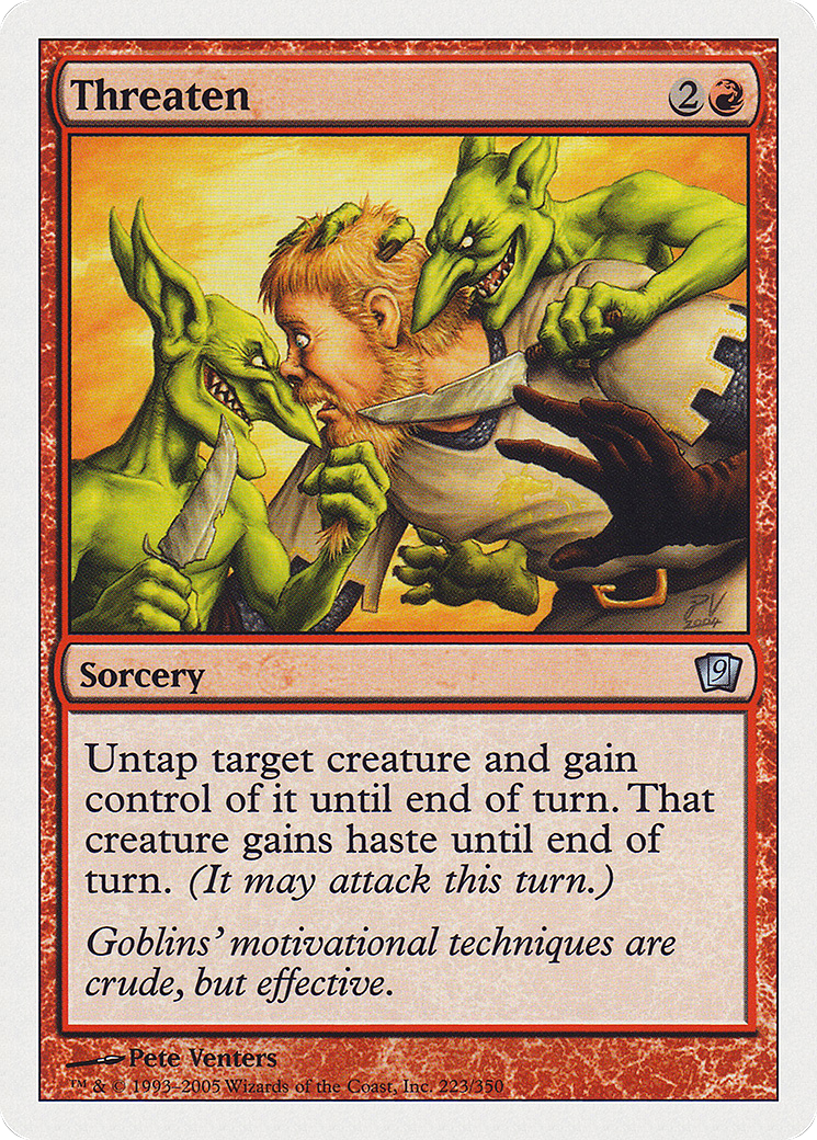 Threaten (9ED-223) - 9th Edition