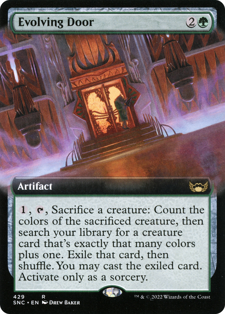 Evolving Door (Extended Art) (SNC-429) - Streets of New Capenna: (Extended Art) Foil
