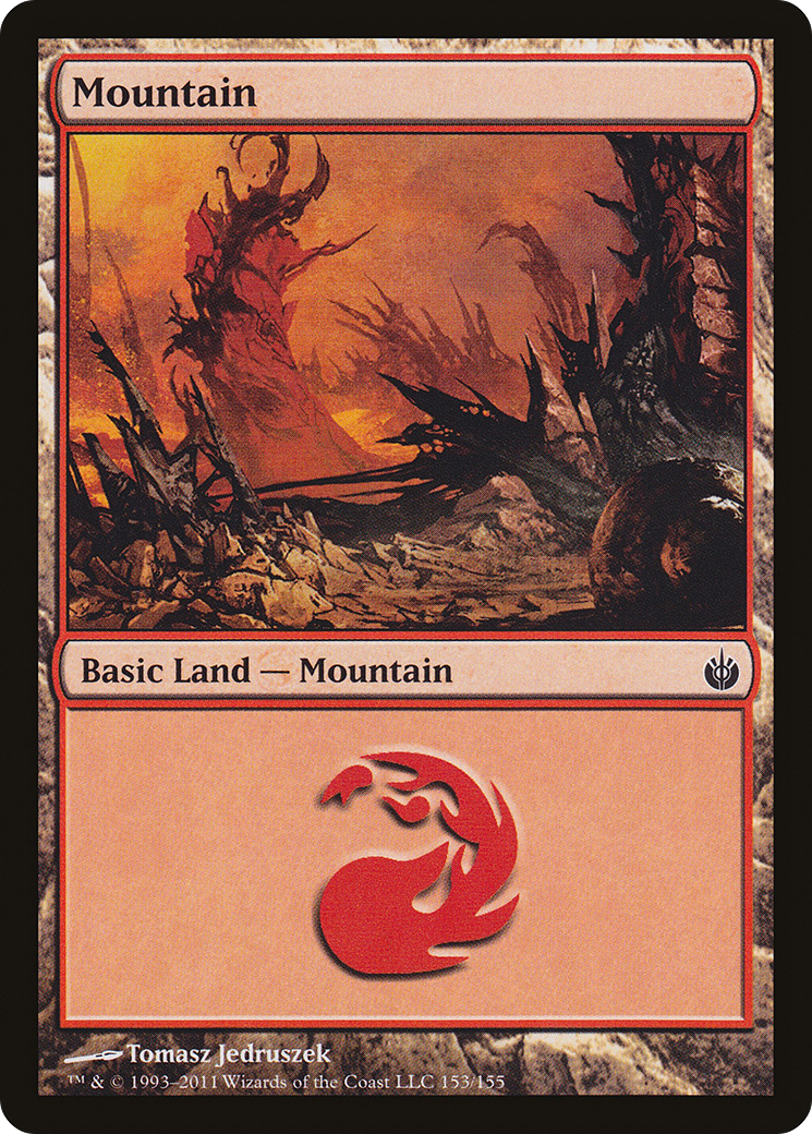 Mountain (153) (MBS-153) - Mirrodin Besieged