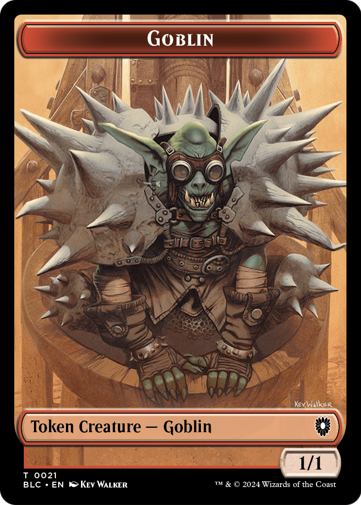 Goblin (TBLC-021) - Bloomburrow Commander Tokens Foil