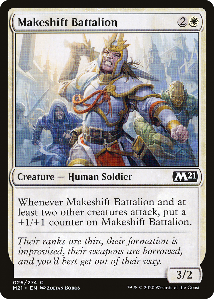 Makeshift Battalion (M21-026) - Core Set 2021 Foil