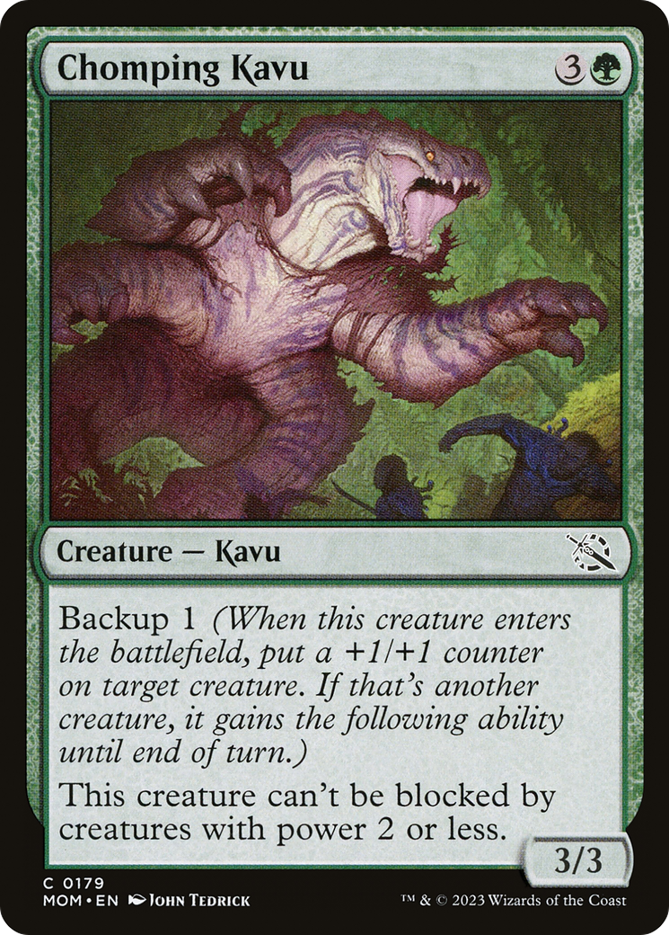 Chomping Kavu (MOM-179) - March of the Machine Foil