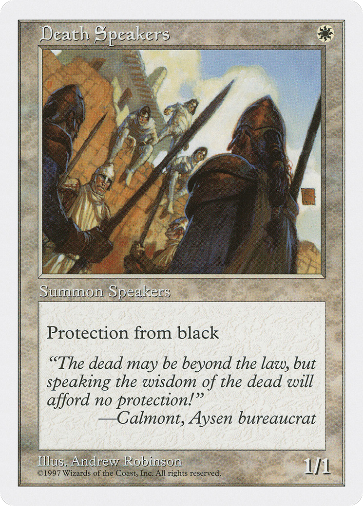 Death Speakers (5ED-) - Fifth Edition