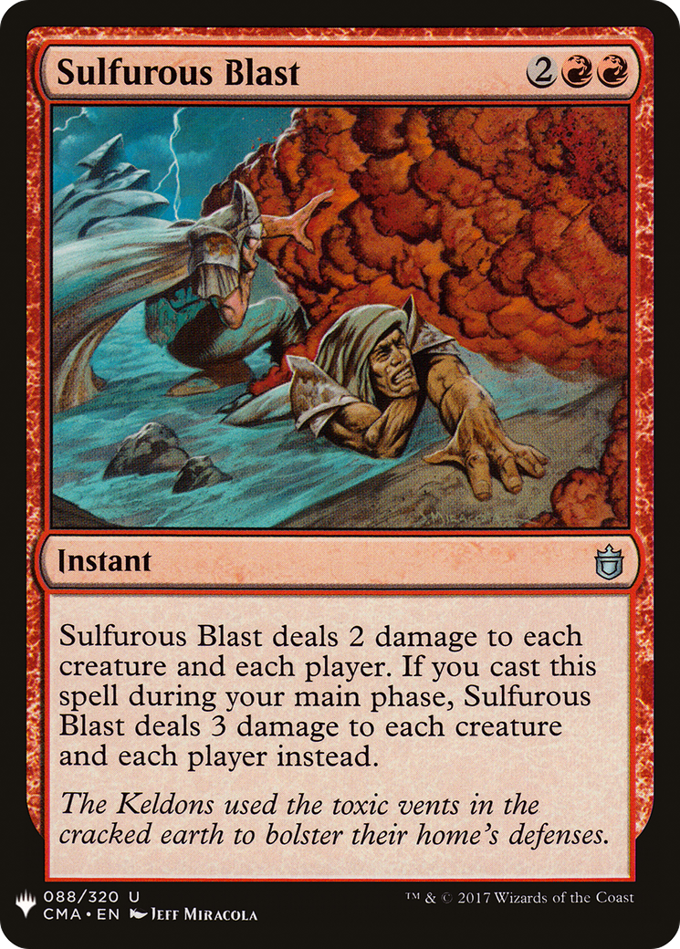 Sulfurous Blast (LIST-CMA-88) - The List