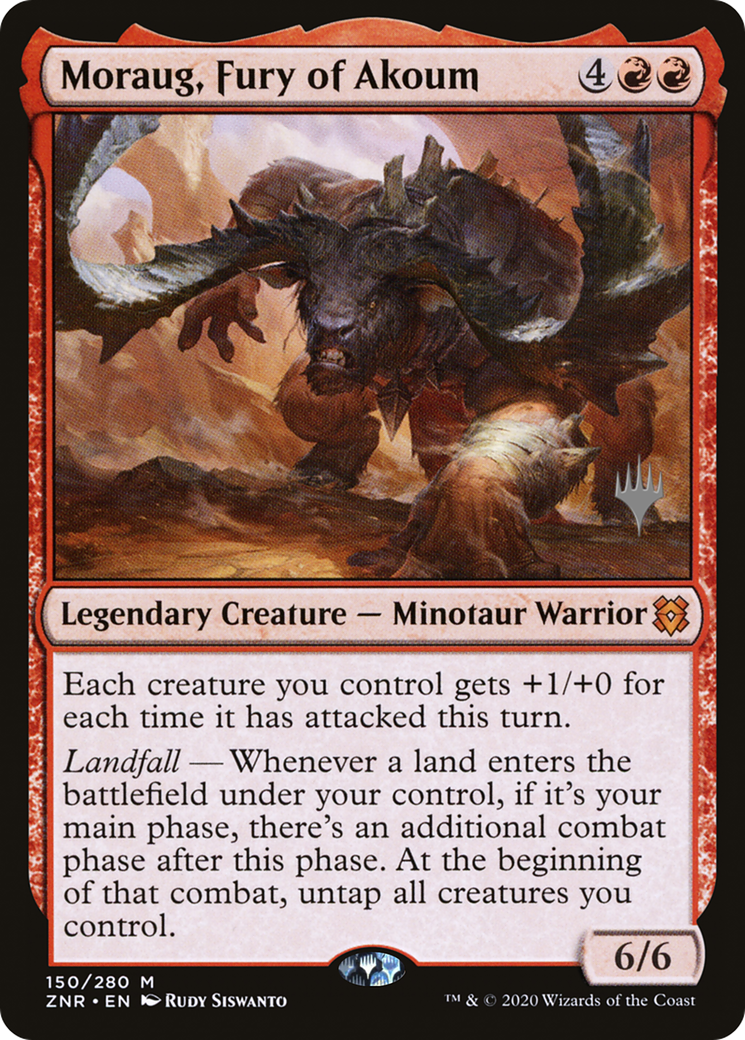 Moraug, Fury of Akoum (PPZNR-150) - Zendikar Rising Promos