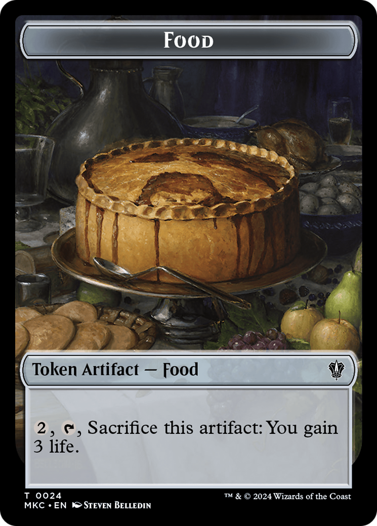 Food (TMKC-024) - Murders at Karlov Manor Commander Tokens