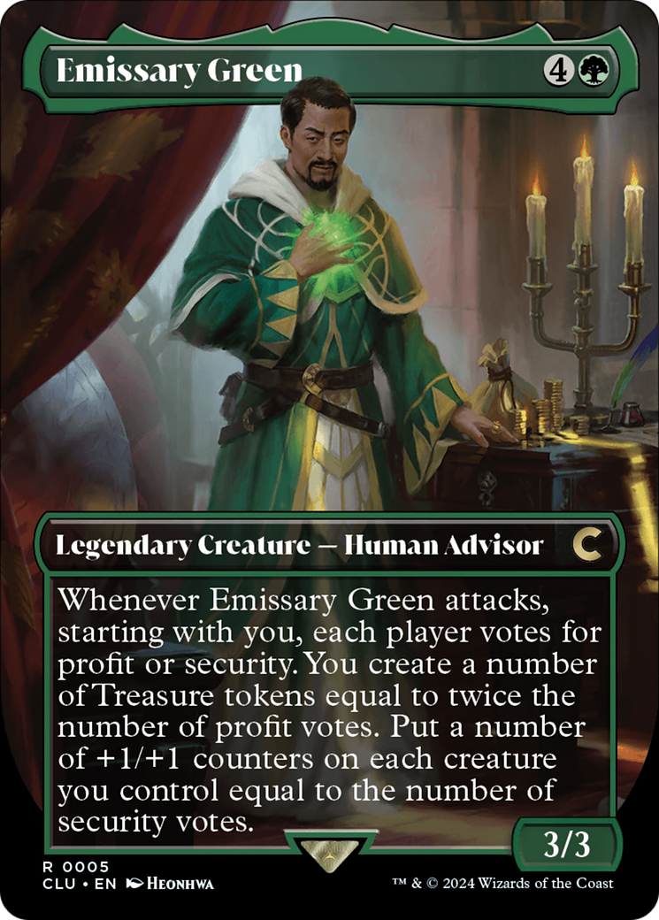 Emissary Green (Borderless) (CLU-005) - Ravnica: Clue Edition (Borderless)