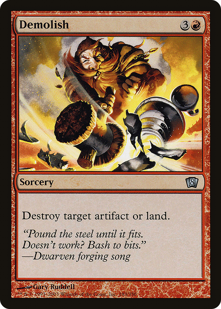 Demolish (8ED-183) - 8th Edition Foil