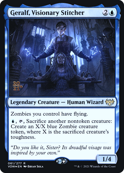 Geralf, Visionary Stitcher (PRE-061) - Innistrad: Crimson Vow Promos Foil