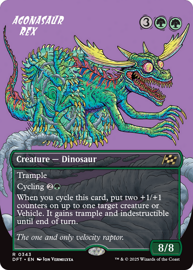 Agonasaur Rex (Borderless) (DFT-343) - Aetherdrift (Borderless)