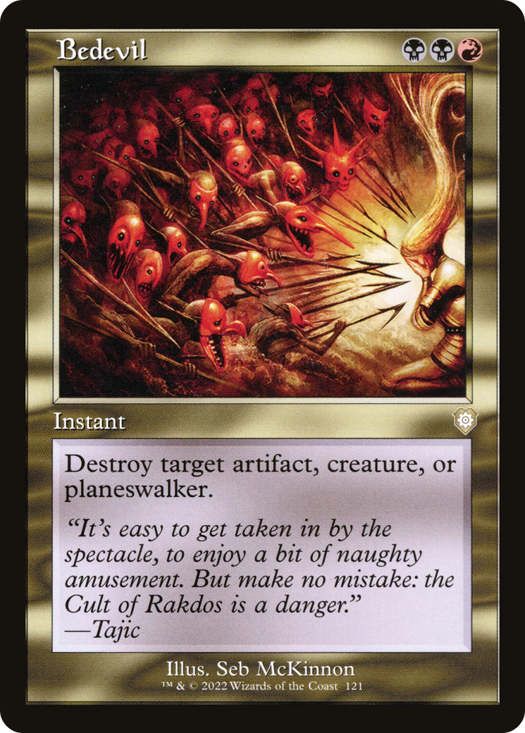 Bedevil (Retro Frame) (BRC-121) - The Brothers' War Commander
