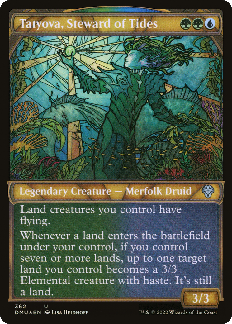 Tatyova, Steward of Tides (Textured Foil) (DMU-362) - Dominaria United: (Showcase) Foil