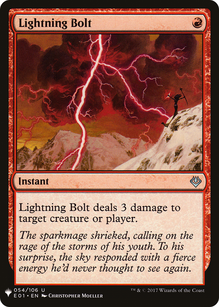 Lightning Bolt (E01) (LIST-054) - The List