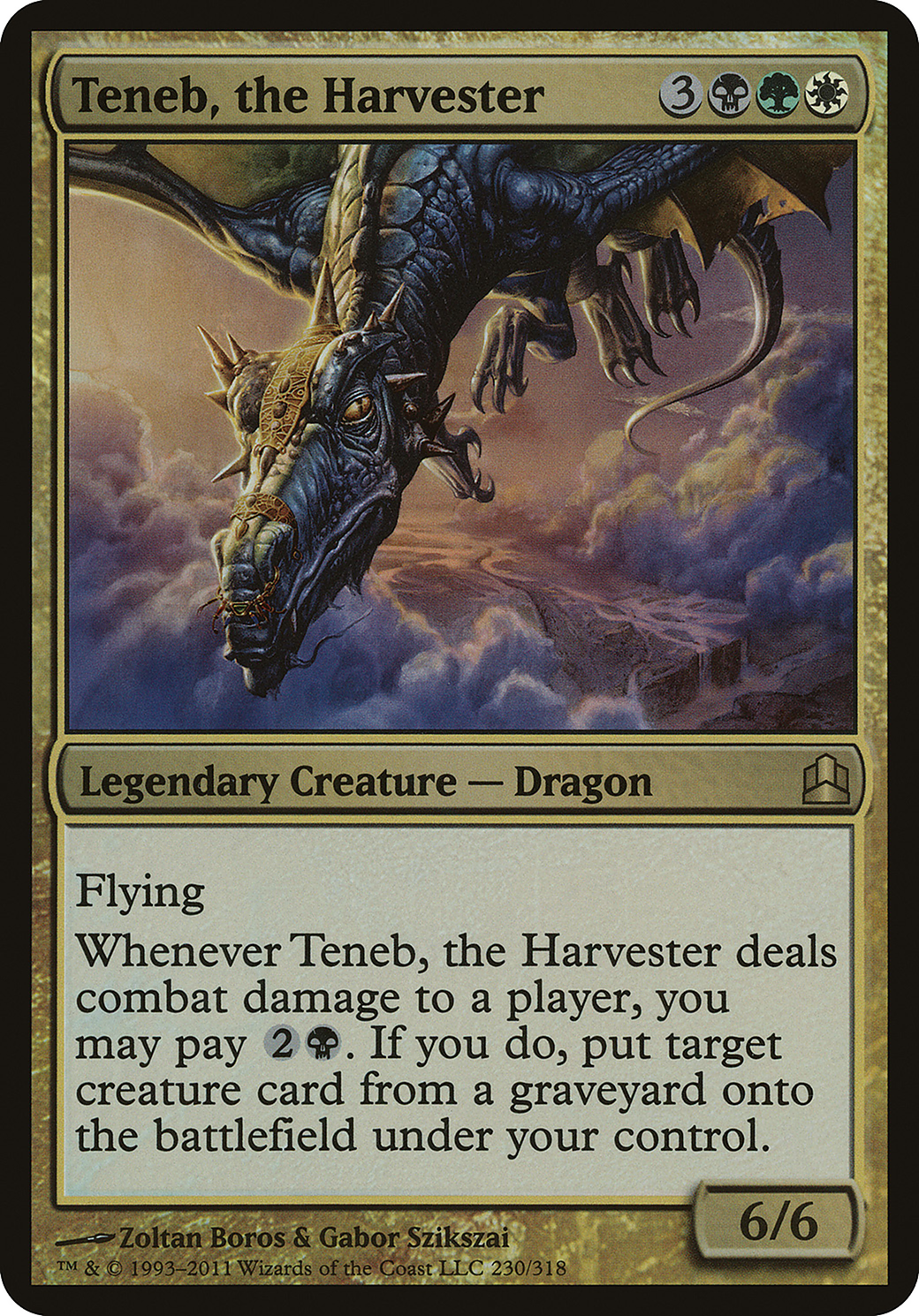 Teneb, the Harvester (Commander) (OVER-230) - Commander 2011 Oversized Foil