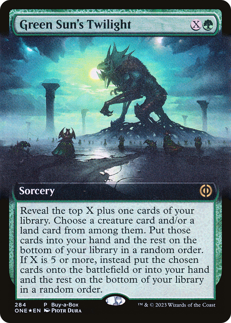 Green Sun's Twilight (BABP-284) - Phyrexia: All Will Be One: (Extended Art) Foil