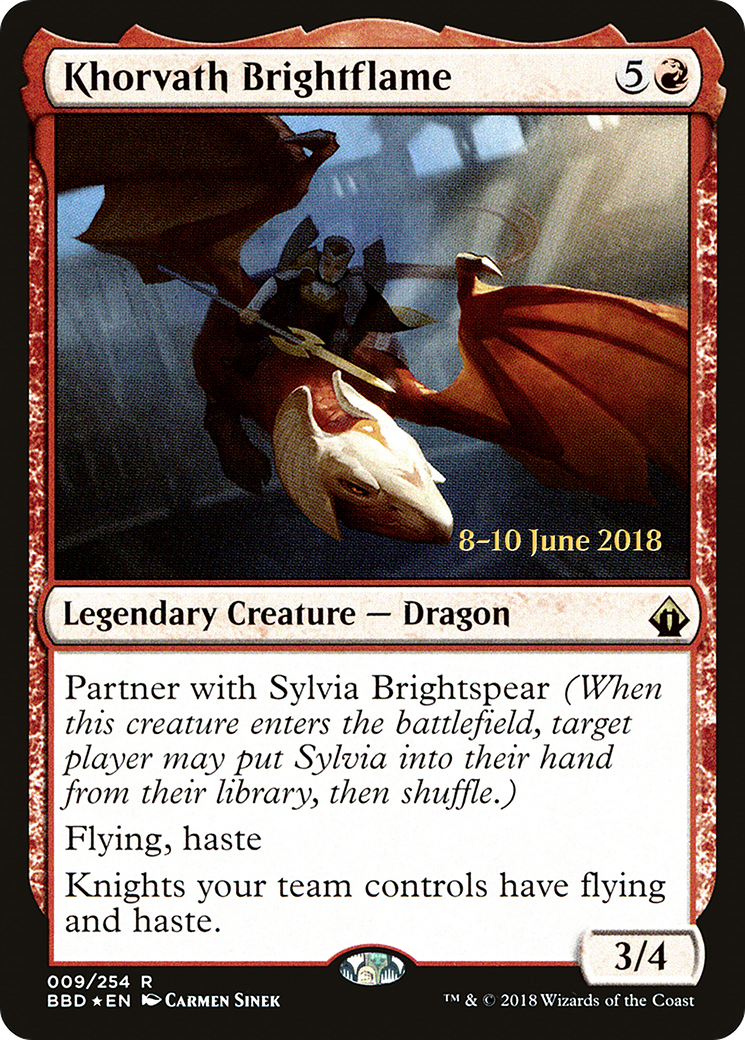 Khorvath Brightflame (LARP-009) - Battlebond Promos Foil