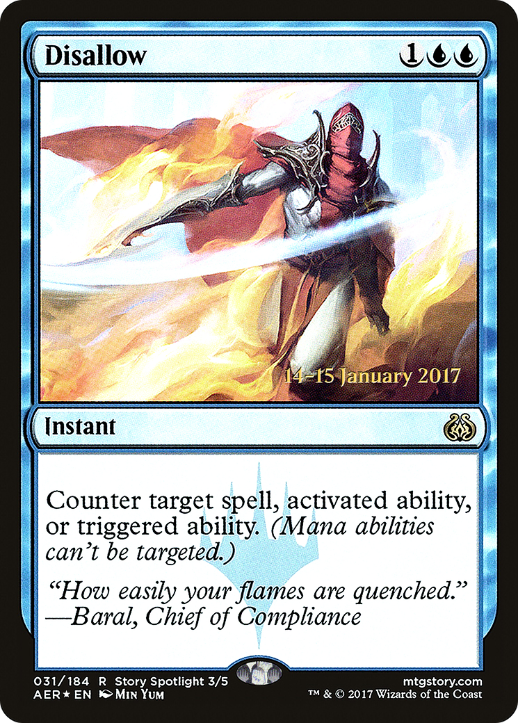 Disallow (PRE-031) - Aether Revolt Promos Foil