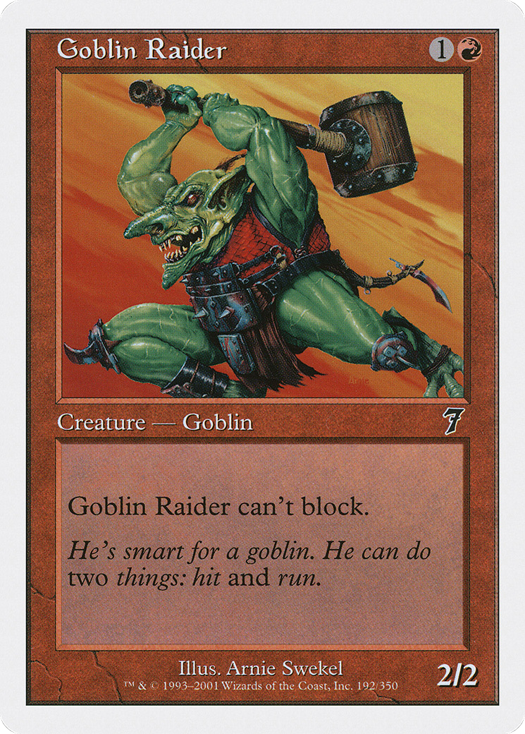 Goblin Raider (7ED-192) - 7th Edition Foil