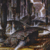 Grimclimb Pathway // Grimclimb Pathway (AZNR-024) - Zendikar Rising Art Series (Borderless)