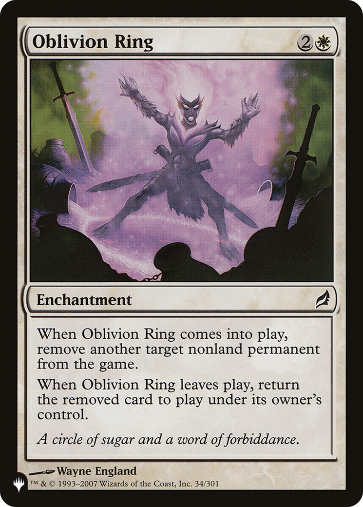 Oblivion Ring (LIST-34/301) - The List