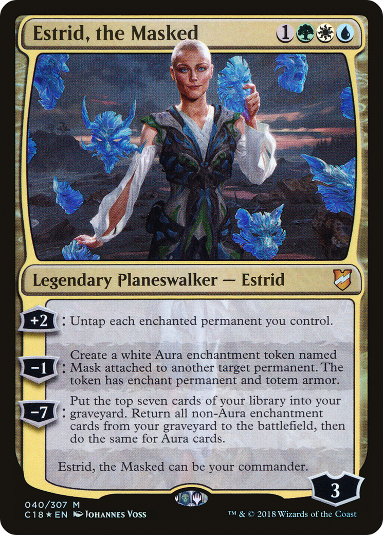 Estrid, the Masked (C18-040) - Commander 2018 Foil