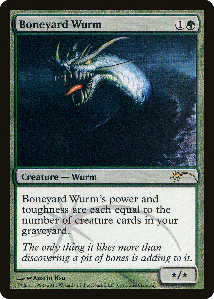 Boneyard Wurm (WPN-084) - Wizards Play Network 2011 Foil
