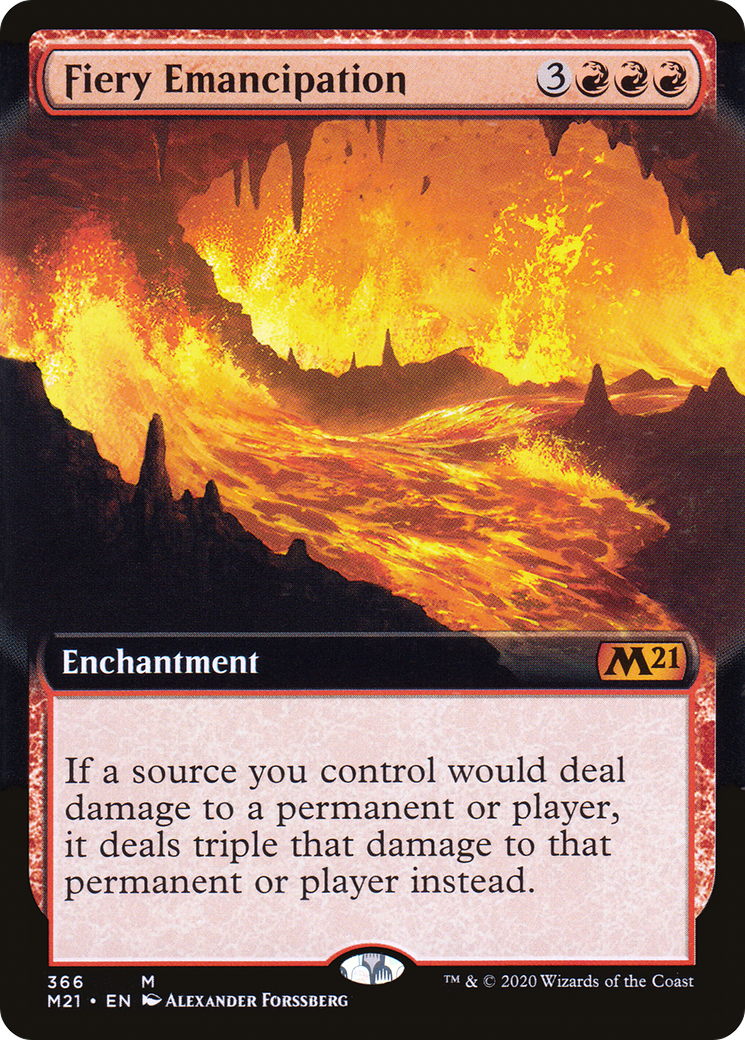 Fiery Emancipation (Extended Art) [Core Set 2021]