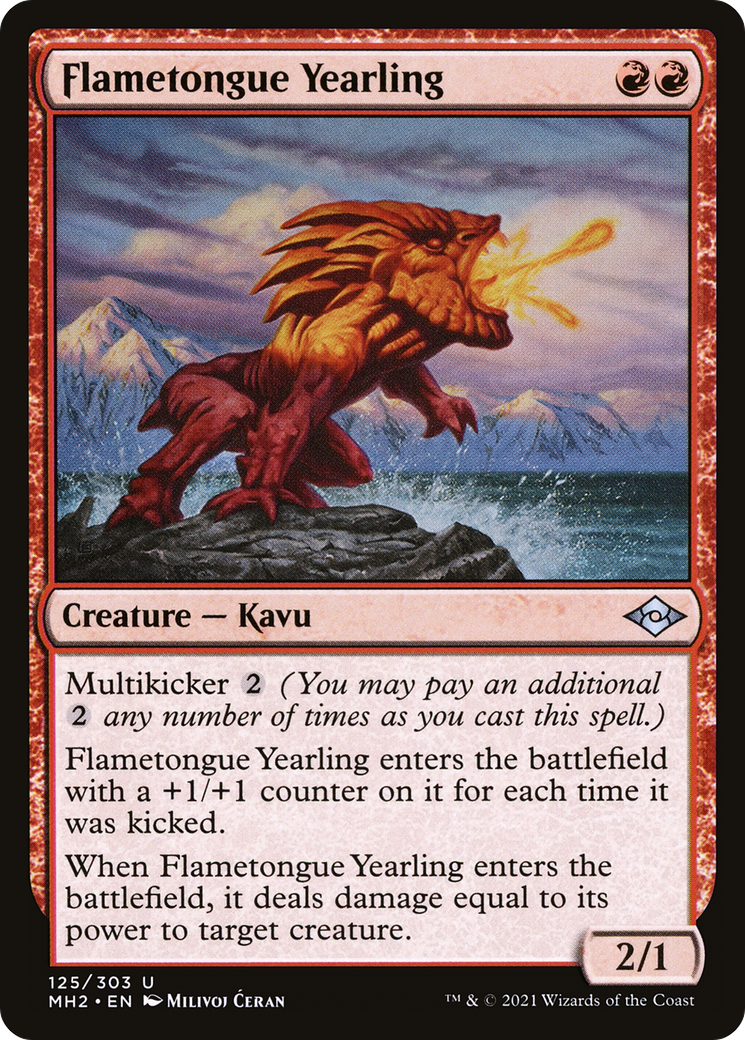 Flametongue Yearling (MH2-125) - Modern Horizons 2