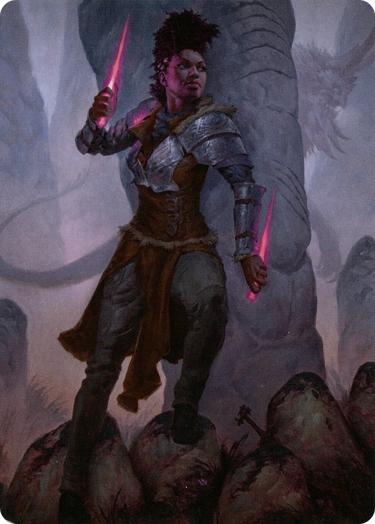 Kaya the Inexorable // Kaya the Inexorable (ASKHM-058) - Art Series: Kaldheim (Borderless) Foil