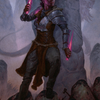 Kaya the Inexorable // Kaya the Inexorable (ASKHM-058) - Art Series: Kaldheim (Borderless)