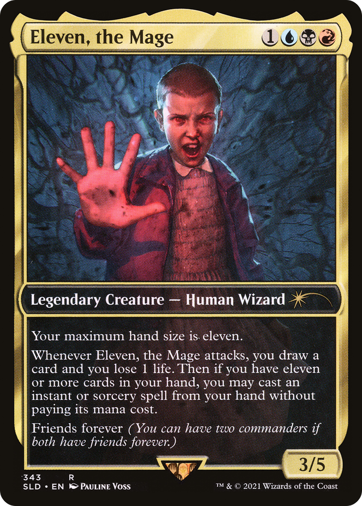Eleven, the Mage (SLD-343) - Secret Lair Drop / Eleven, the Mage Foil