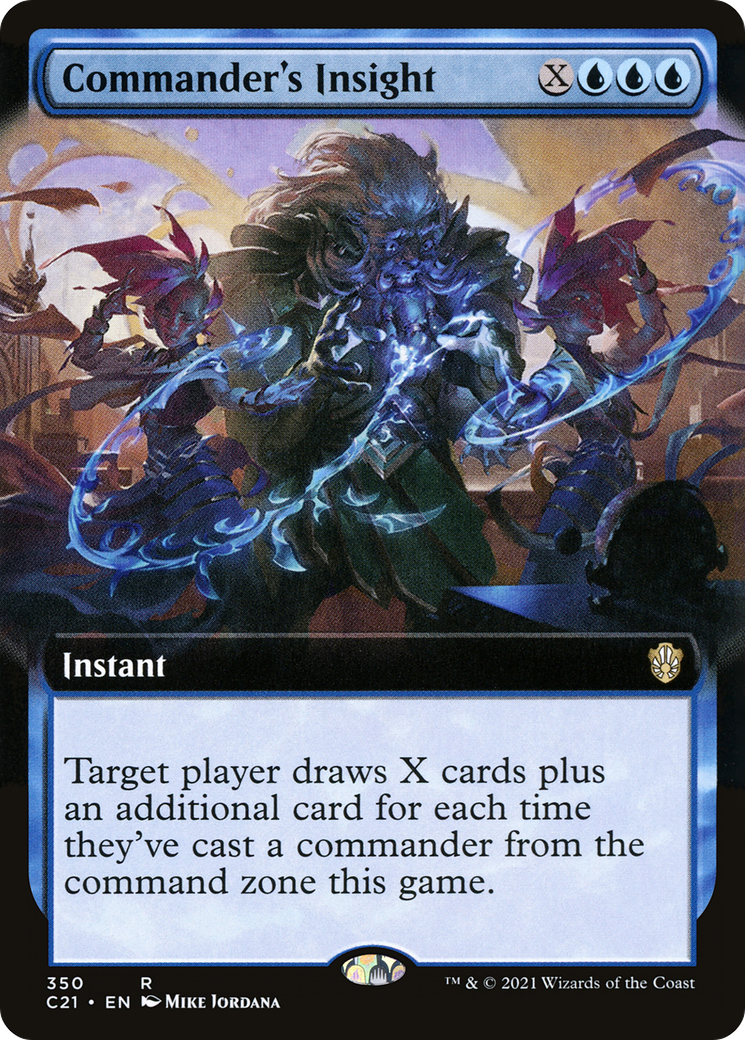 Commander's Insight (Extended Art) (C21-350) - Commander 2021: (Extended Art)