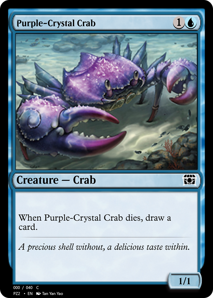 Purple-Crystal Crab (PZ2-70813) - Treasure Chest Foil