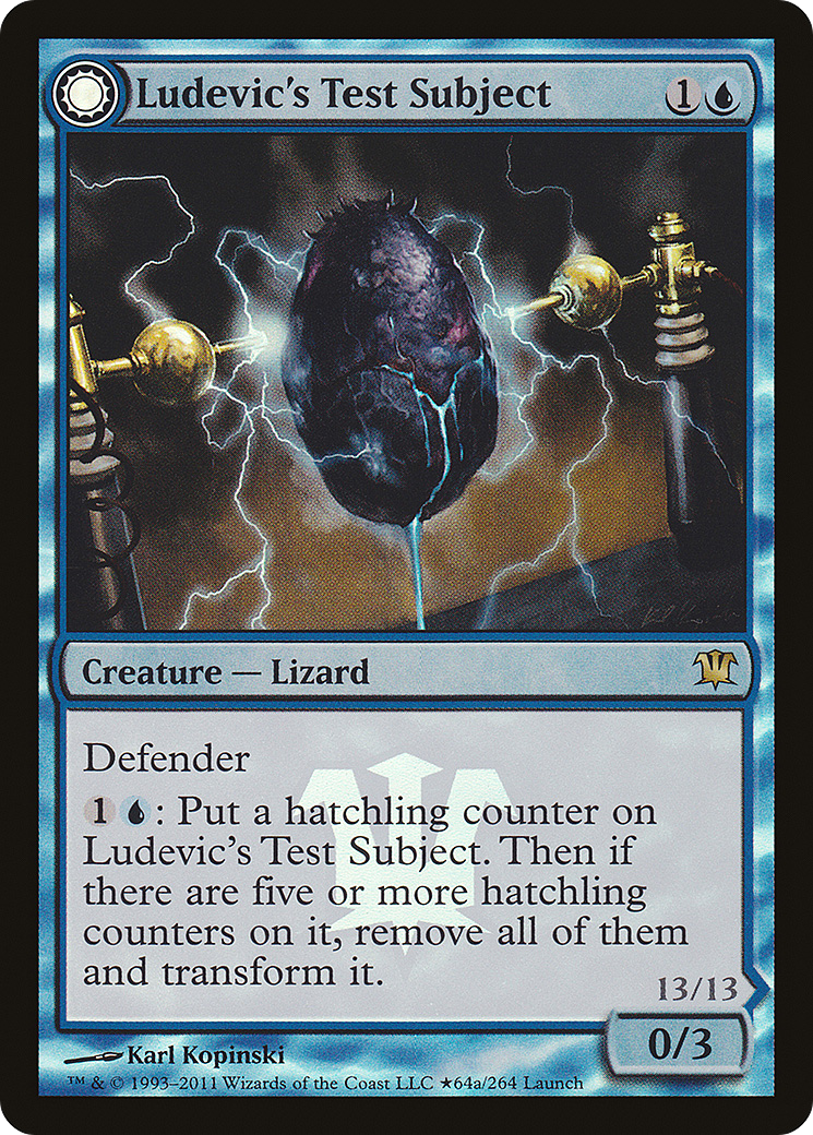 Ludevic's Test Subject (LARP-064) - Innistrad Promos: (Double Faced Transform) Foil
